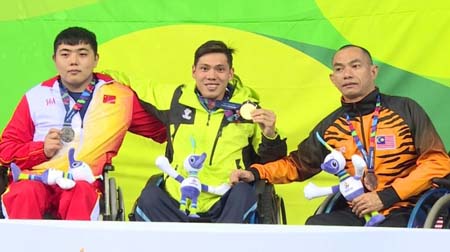 Các VĐV khuyết tật của đoàn thể thao Việt Nam giành chiến thắng tại Asian Paragames 2014.